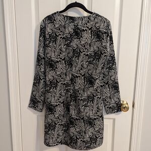 Mod Black and White Mini Dress